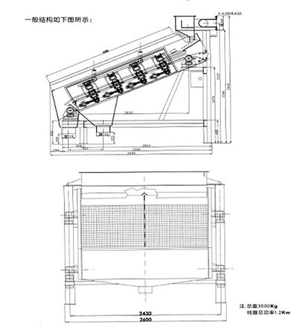高频振动筛图纸